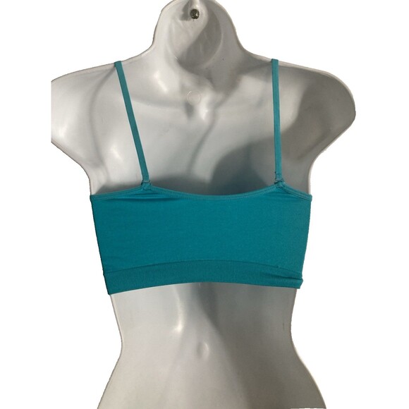 Coobie Cami T Shirt Bra 9012 Bralette Turquoise Adjustable Straps One Size NWT - Picture 5 of 9